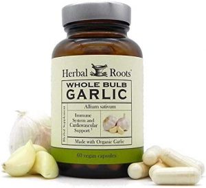 Herbal-Roots-Organic-Whole-Bulb-Garlic-Supplement-Pills
