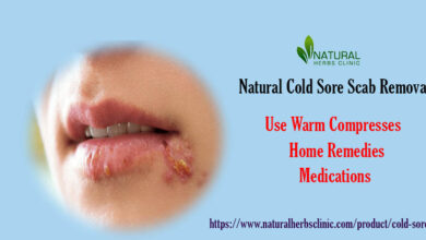 Cold Sore Scab Removal