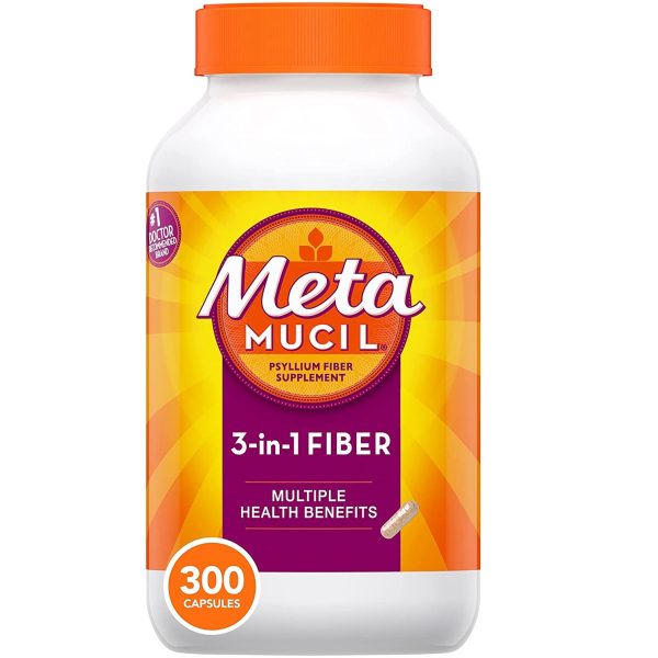 Metamucil, Daily Psyllium Husk Powder Supplement, 3-in-1