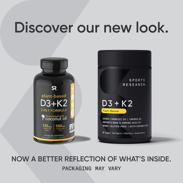 Sports Research Vitamin D3 + K2 1