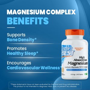 Doctor's Best High Absorption Magnesium Glycinate Lysinate1