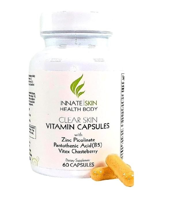 Clear Skin Acne Vitamin Capsules Multivitamin Supplement