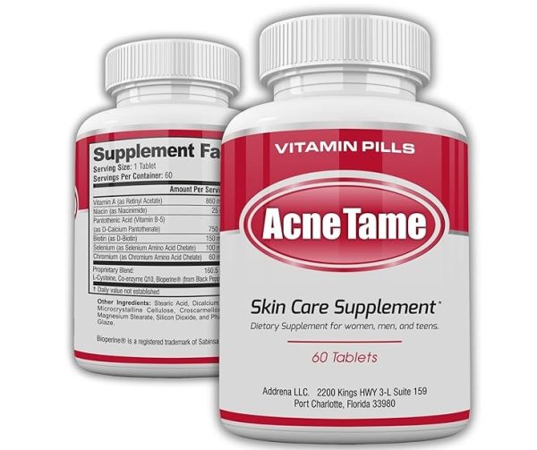 Acnetame Acne Pills Clear Skin Vitamins