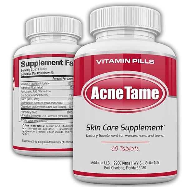 Acnetame Acne Pills Clear Skin Vitamins