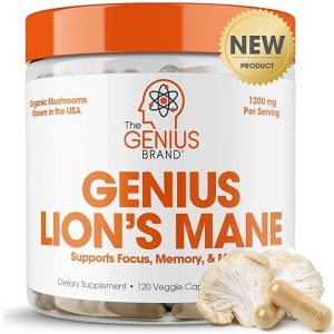 Genius Lions Mane Supplement Capsules