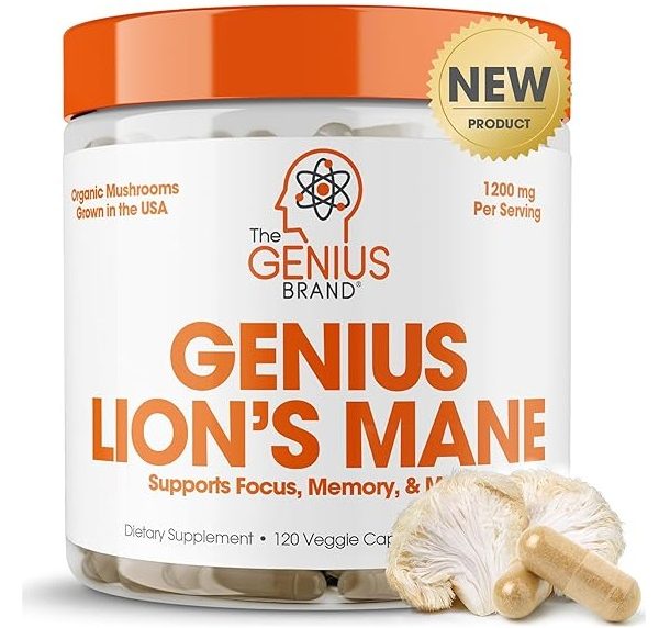 Genius Lions Mane Supplement Capsules