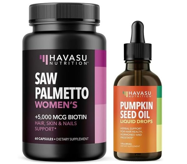 Saw Palmetto Biotin Capsules Support Skin & Nail Care