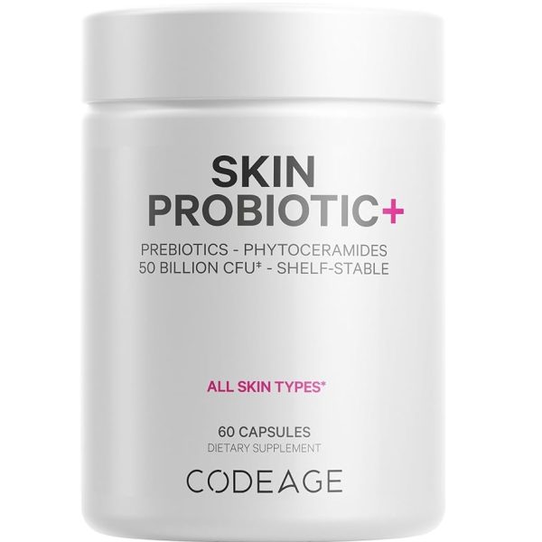 Codeage Skin Probiotics Prebiotics Skin Care Supplement
