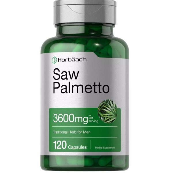 Horbaach Saw Palmetto Extract Capsules - 120 Count