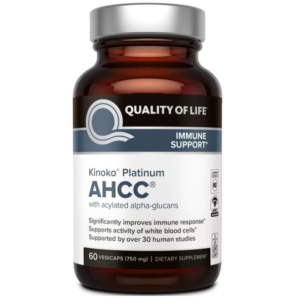 Kinoko Platinum AHCC 750 mg - Immune Supplement - Quality of Life