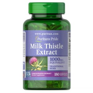Puritan's Pride Milk Thistle 4:1 Extract 1000 mg Pills
