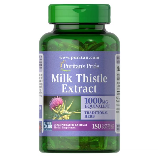 Puritan's Pride Milk Thistle 4:1 Extract 1000 mg Pills