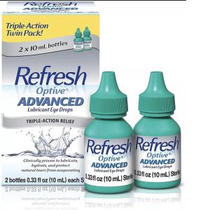 REFRESH 94771 OPTIVE 2 x 0.33oz Advanced Lubricant Eye Drops