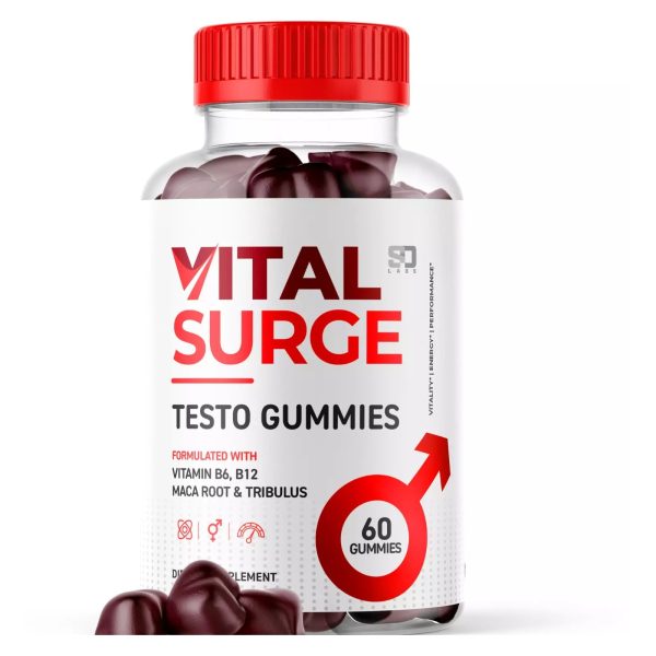 Vital Surge Male Gummies, Vital Surge Testo Support Gummys Performance (1 Pack)